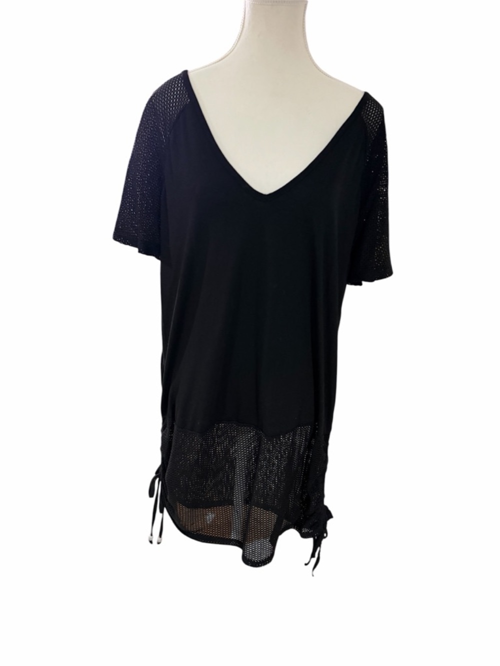 Dotti Black V-Neck Cover-Up